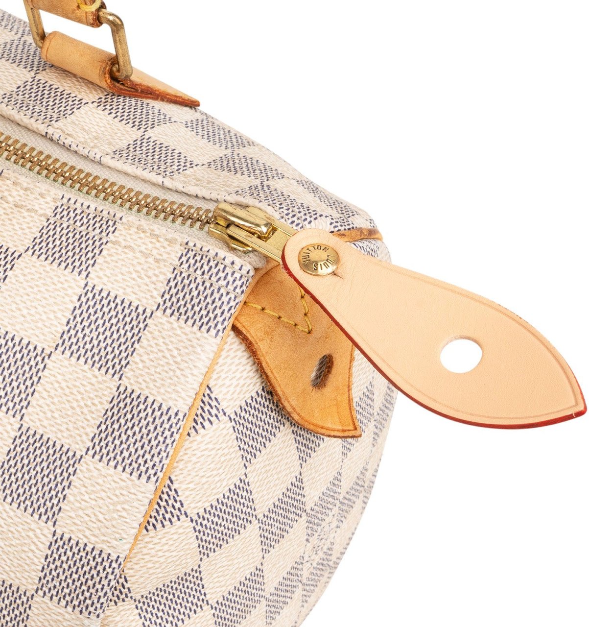 Louis Vuitton Monogram Damier Azur Speedy 25 Handbag Wit