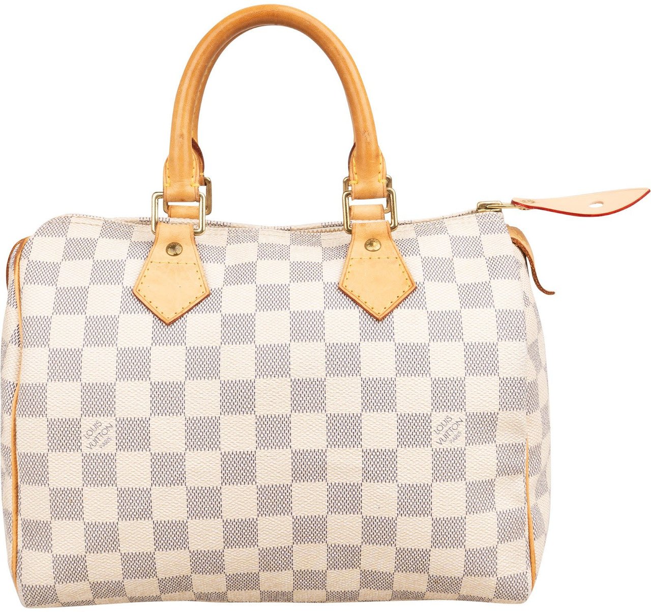 Louis Vuitton Monogram Damier Azur Speedy 25 Handbag Wit