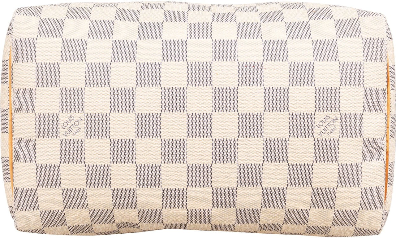 Louis Vuitton Monogram Damier Azur Speedy 25 Handbag Wit