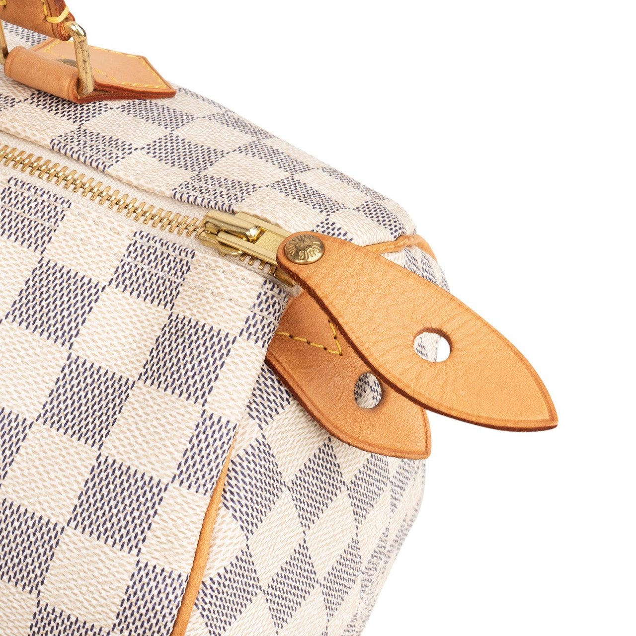 Louis Vuitton Monogram Damier Azur Speedy 30 Handbag Wit