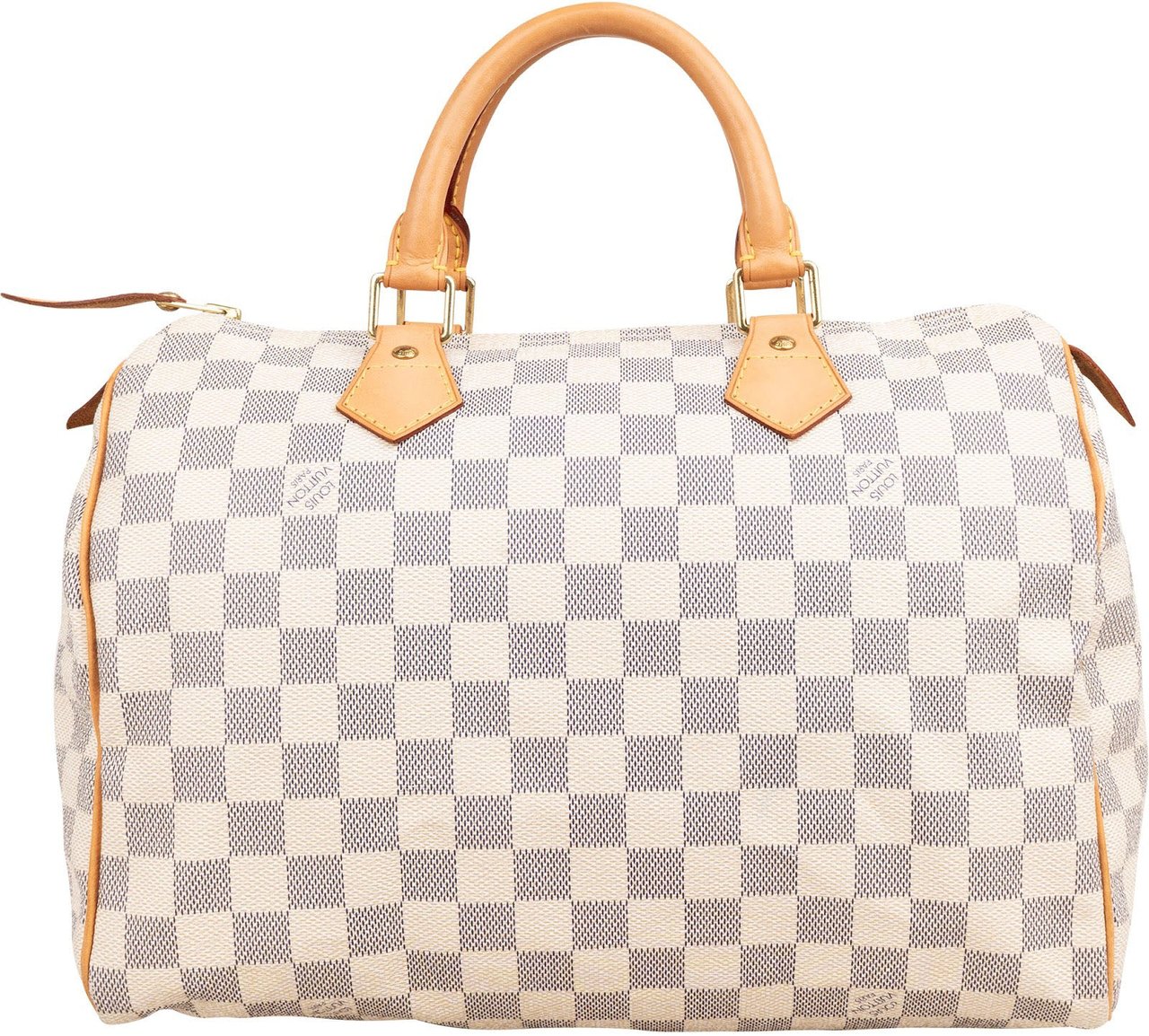 Louis Vuitton Monogram Damier Azur Speedy 30 Handbag Wit
