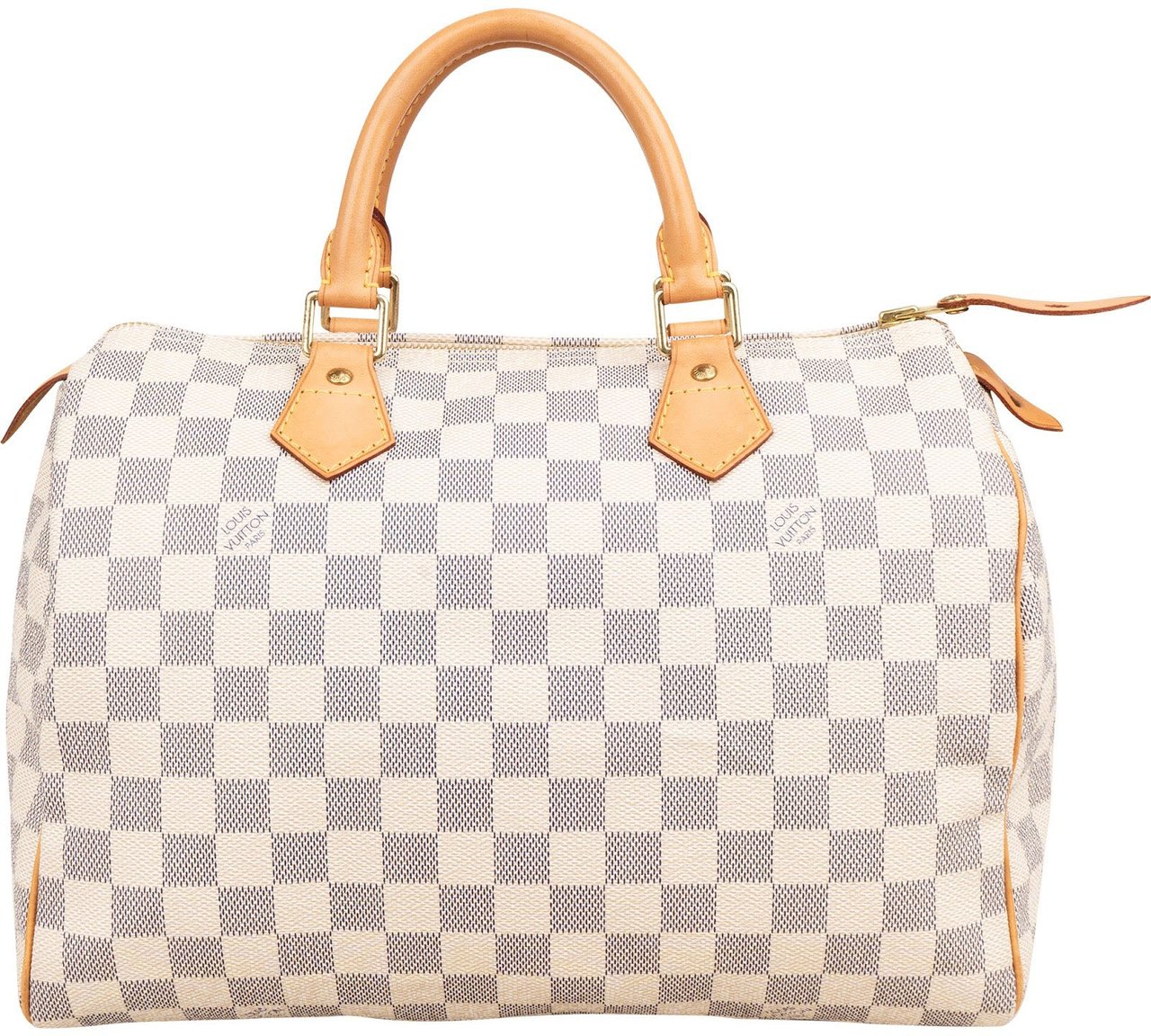 Louis Vuitton Monogram Damier Azur Speedy 30 Handbag Wit