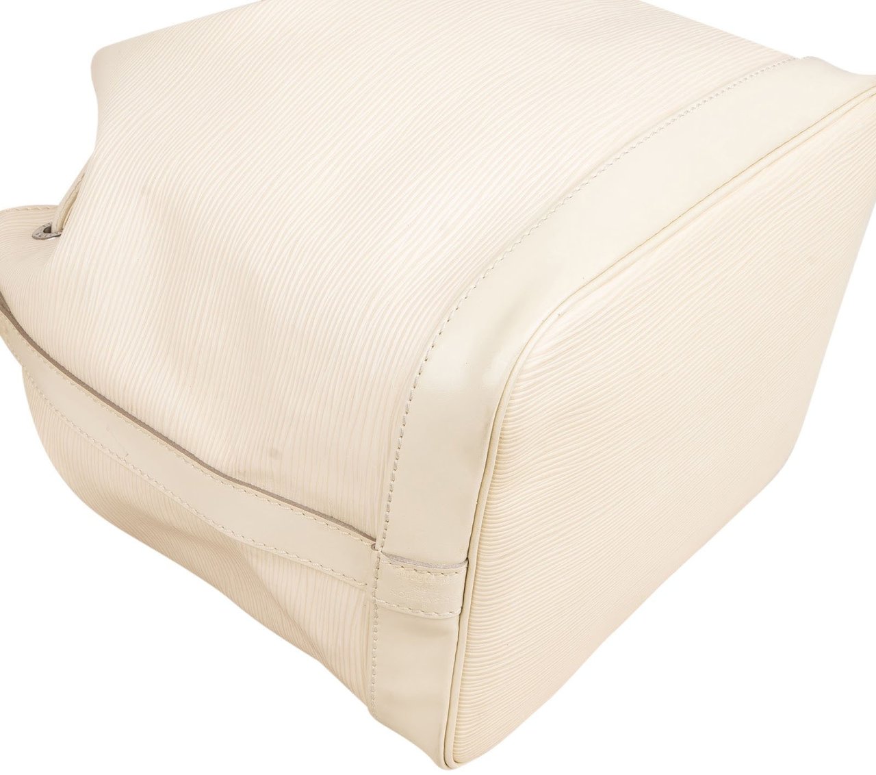 Louis Vuitton Blanco Epi Leather NM Sac Noé Petit Shoulder Bag Wit