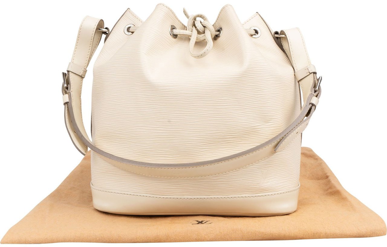 Louis Vuitton Blanco Epi Leather NM Sac Noé Petit Shoulder Bag Wit