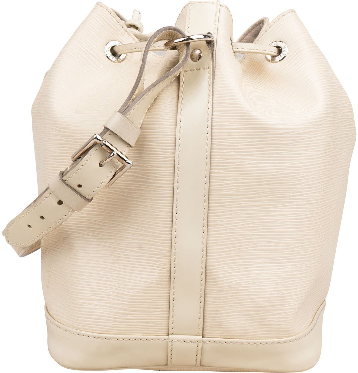 Louis Vuitton Blanco Epi Leather NM Sac Noé Petit Shoulder Bag Wit