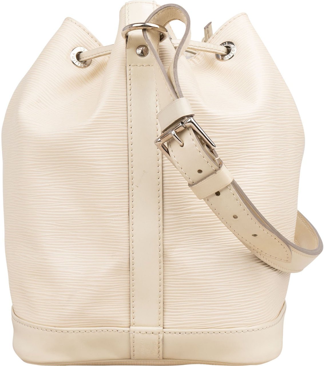 Louis Vuitton Blanco Epi Leather NM Sac Noé Petit Shoulder Bag Wit