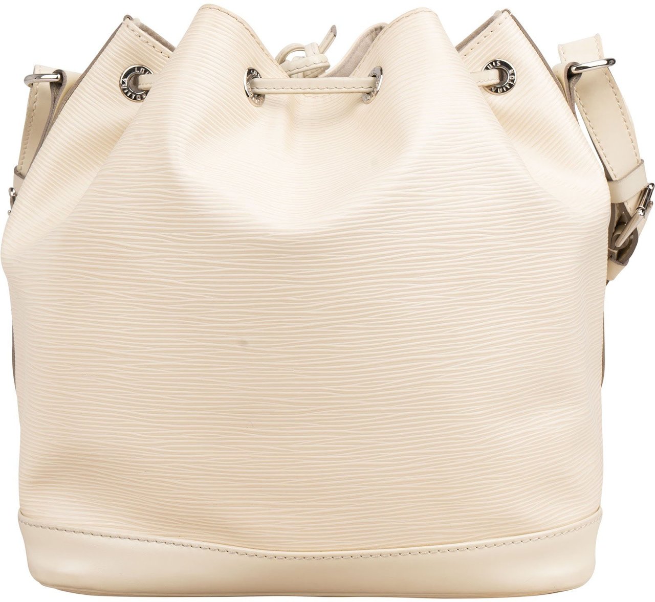 Louis Vuitton Blanco Epi Leather NM Sac Noé Petit Shoulder Bag Wit