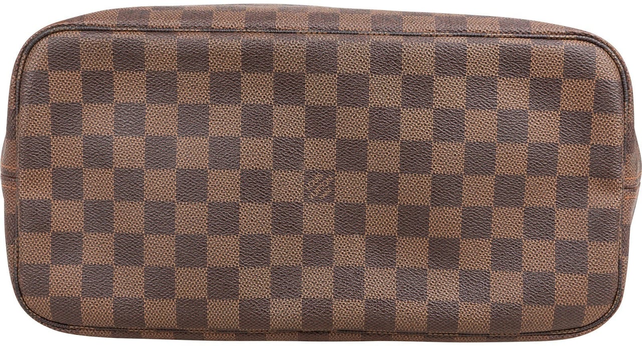 Louis Vuitton Monogram Damier Ebene Neverfull MM Shoulder Bag Bruin