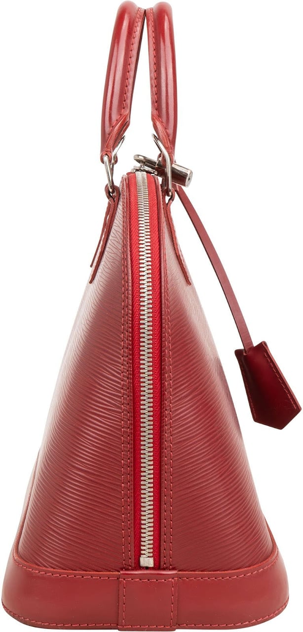 Louis Vuitton Red Epi Leather Alma PM Handbag Rood