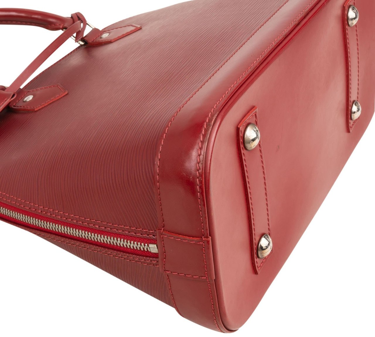 Louis Vuitton Red Epi Leather Alma PM Handbag Rood