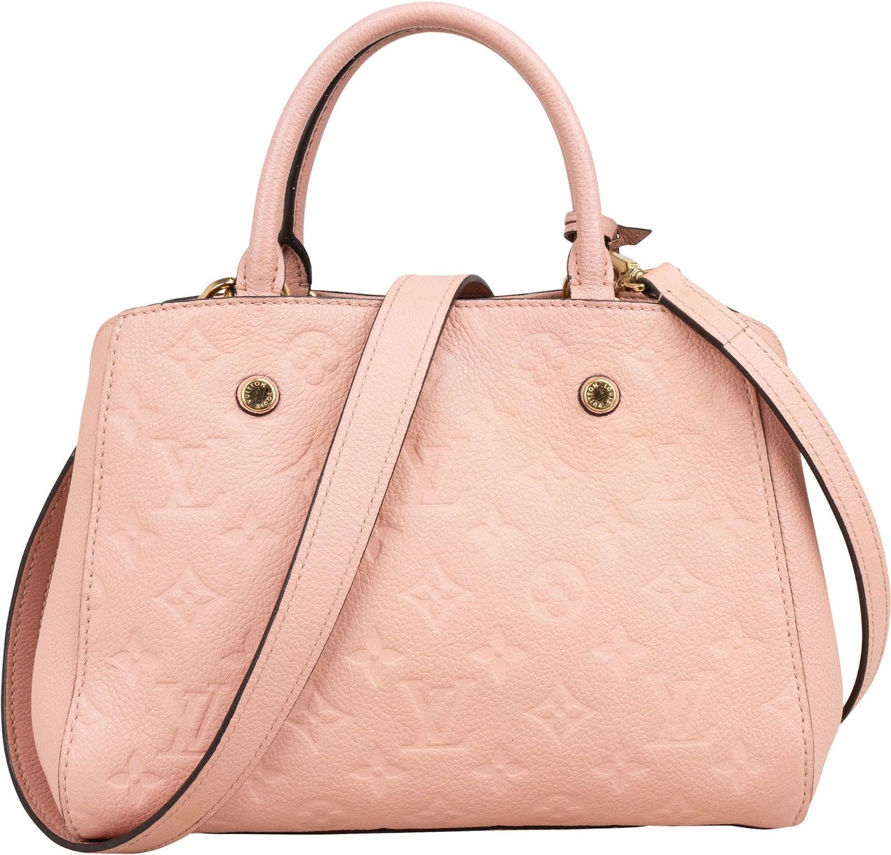 Louis Vuitton Monogram Empreinte Leather Montaigne BB Handbag Rood
