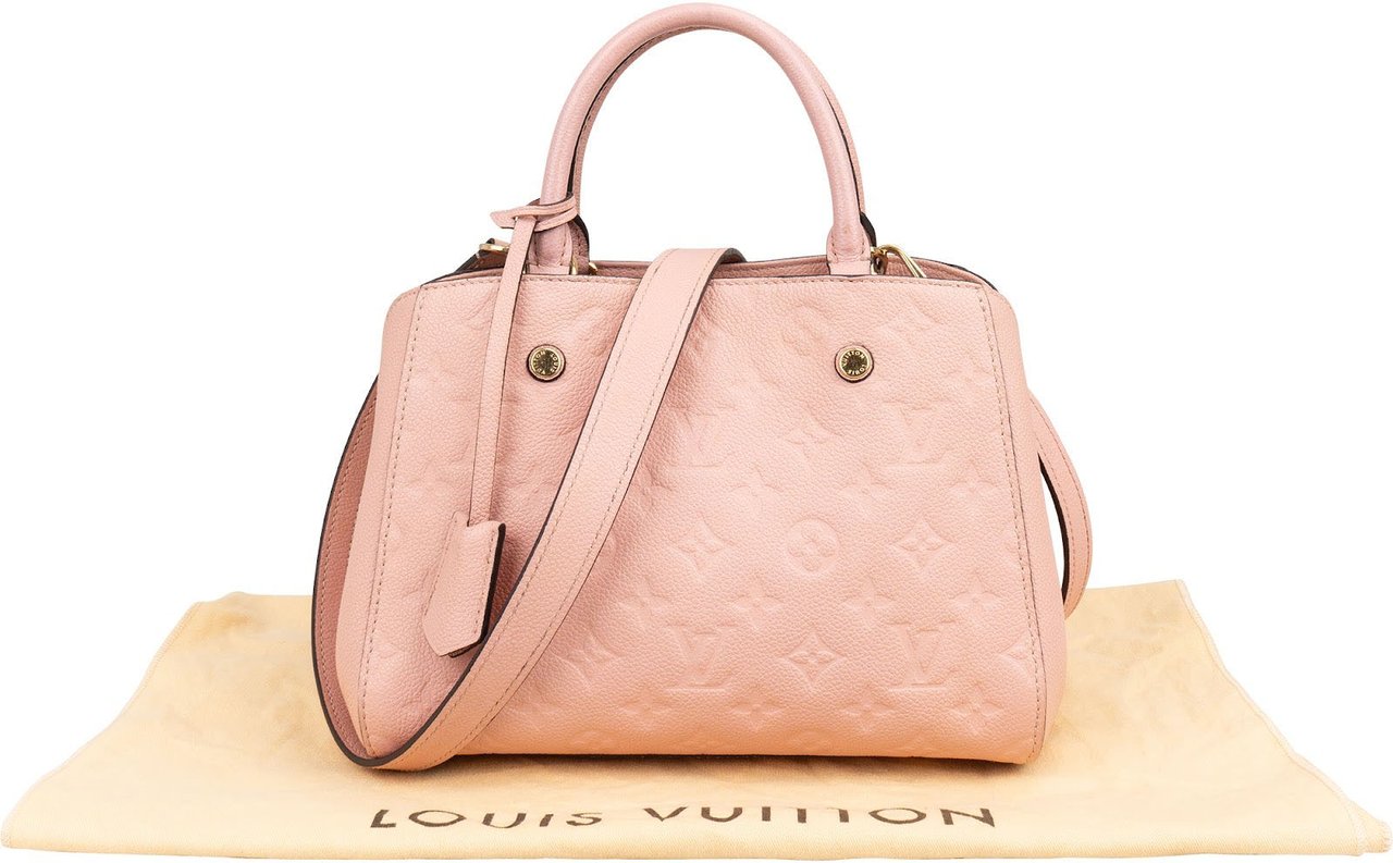 Louis Vuitton Monogram Empreinte Leather Montaigne BB Handbag Rood