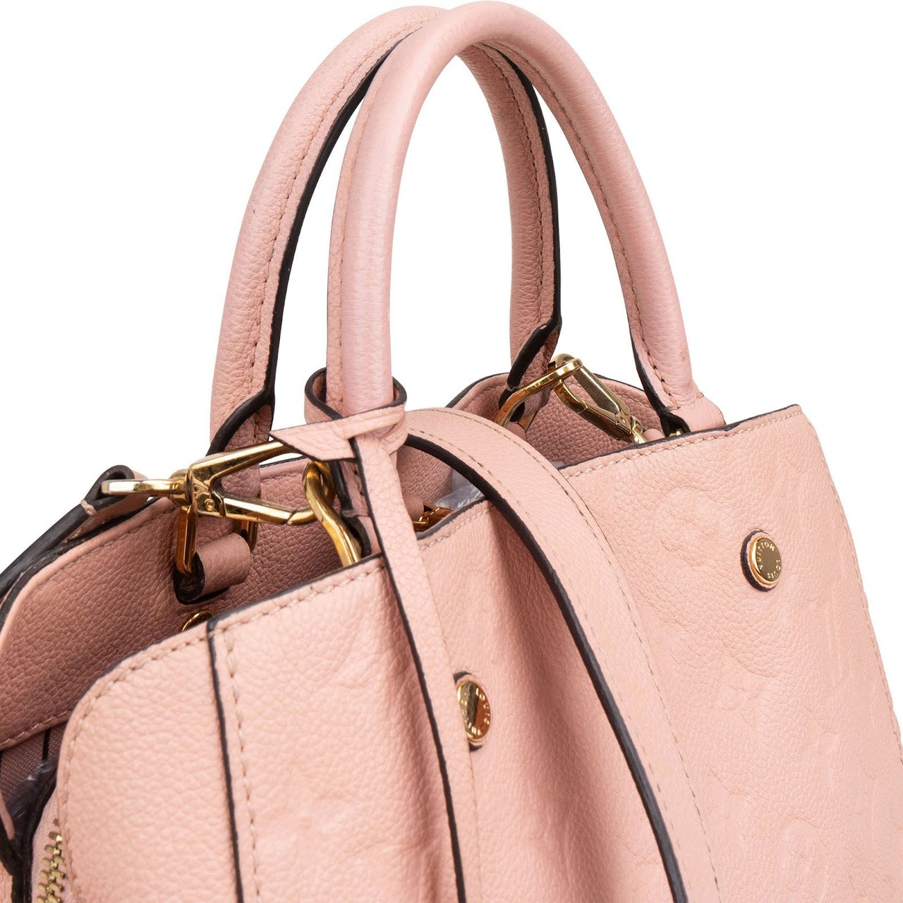 Louis Vuitton Monogram Empreinte Leather Montaigne BB Handbag Rood