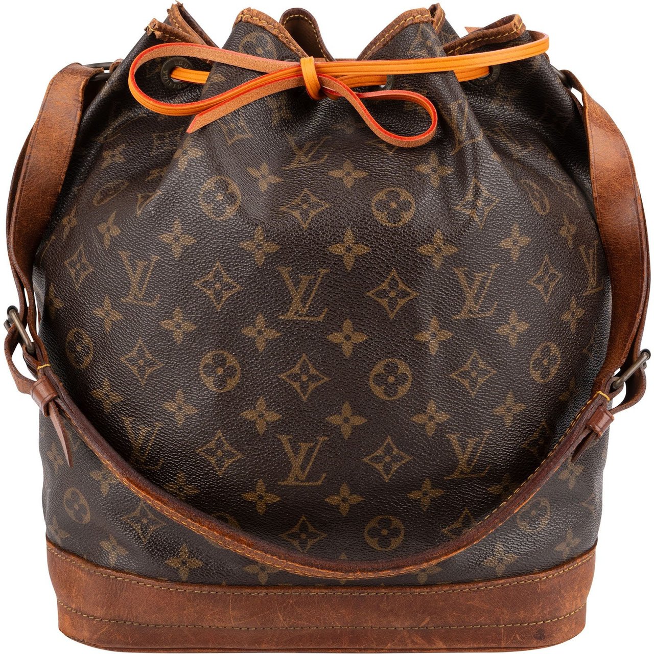 Louis Vuitton Monogram Canvas Sac Noé Grande Shoulder Bag Bruin