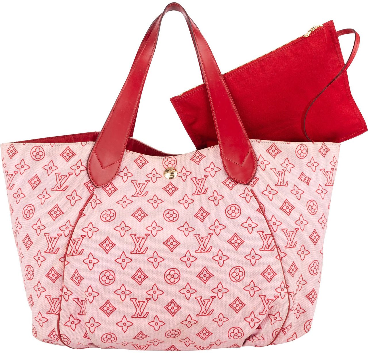 Louis Vuitton Cherry Blossom Cabas Ipanema GM Shopper Bag Rood