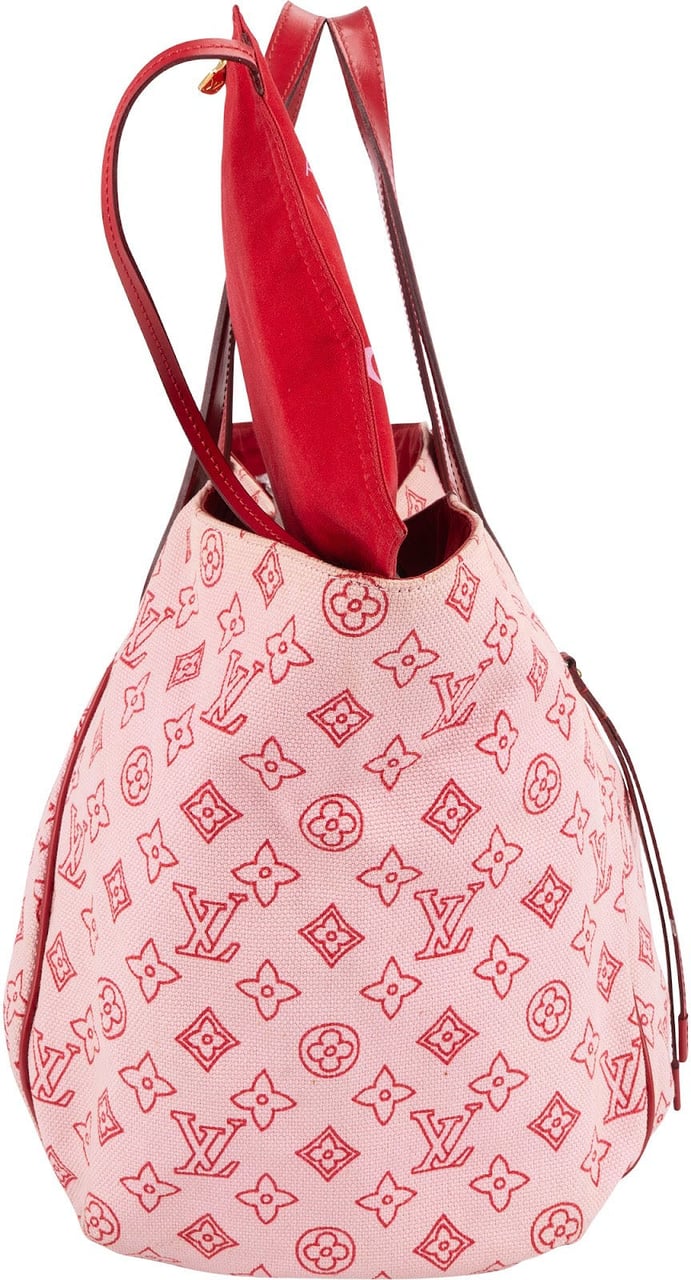 Louis Vuitton Cherry Blossom Cabas Ipanema GM Shopper Bag Rood