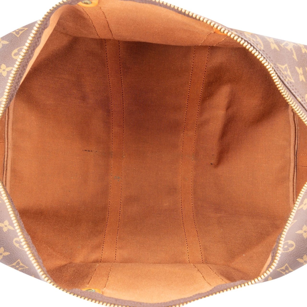 Louis Vuitton Monogram Canvas Keepall 45 Bandoulière Travel Bag Bruin