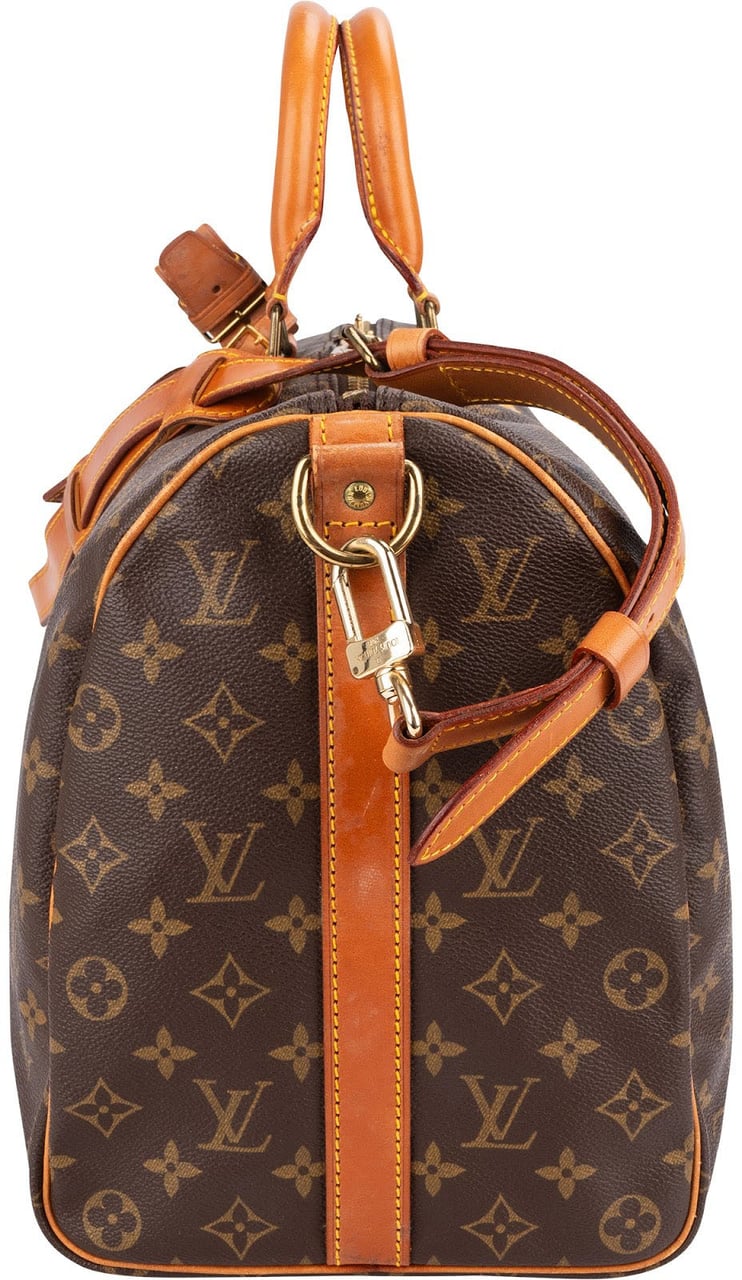 Louis Vuitton Monogram Canvas Keepall 45 Bandoulière Travel Bag Bruin