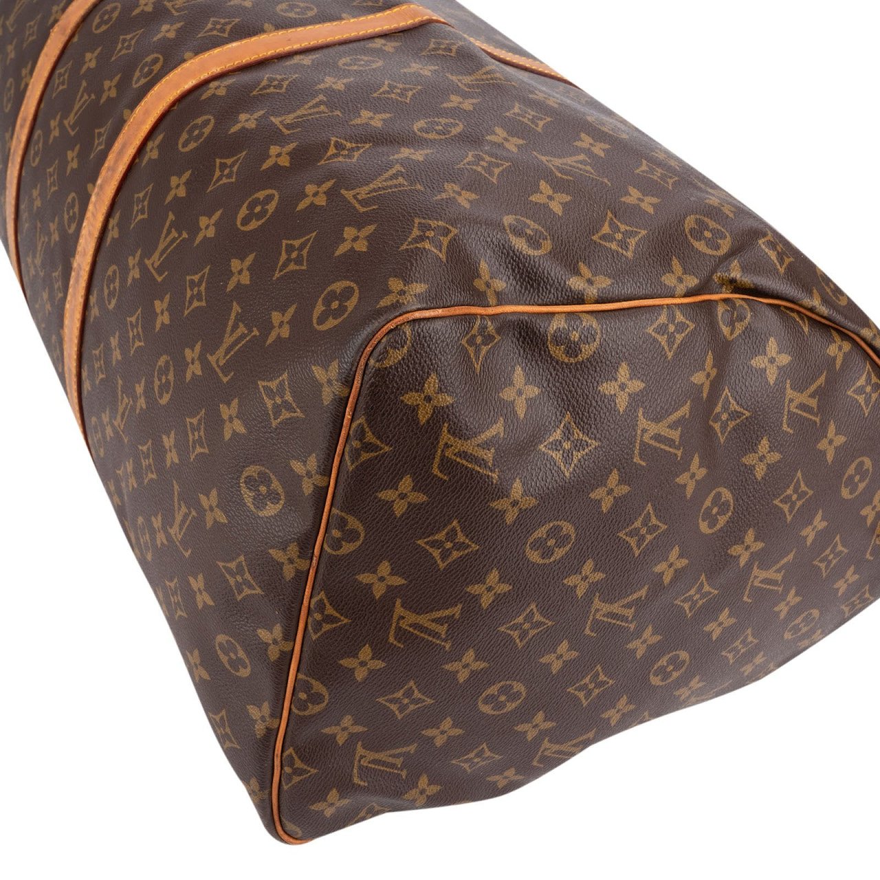 Louis Vuitton Monogram Canvas Keepall 60 Travel Bag Bruin