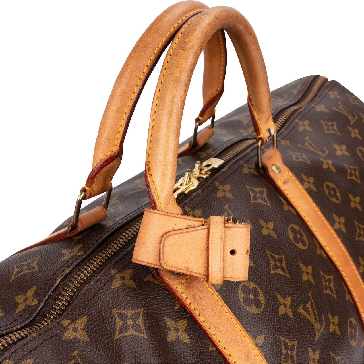 Louis Vuitton Monogram Canvas Keepall 60 Travel Bag Bruin