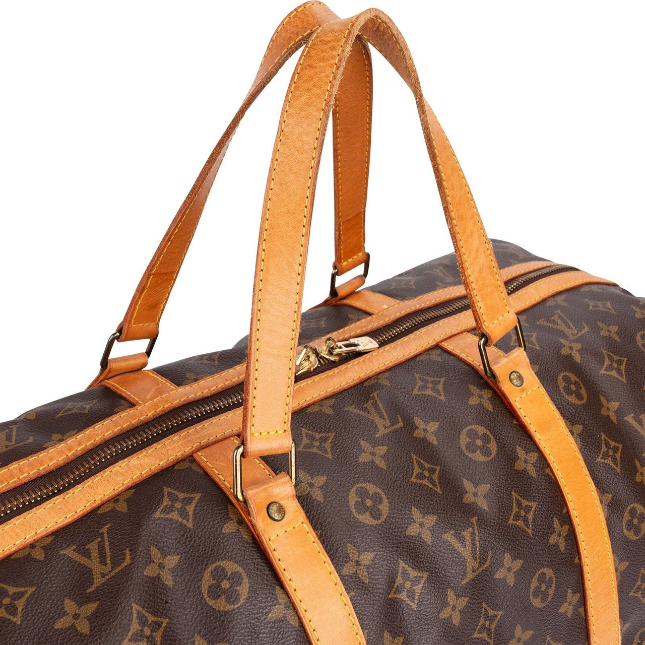 Louis Vuitton Monogram Canvas Sac Souple 55 Travel Bag Bruin