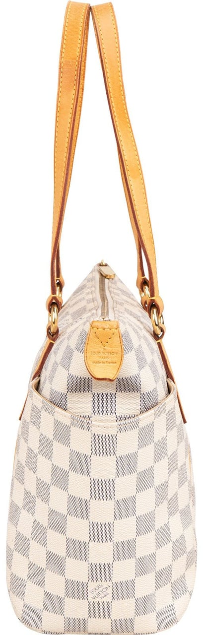 Louis Vuitton Monogram Damier Azur Canvas Totally PM Shoulder Bag Wit