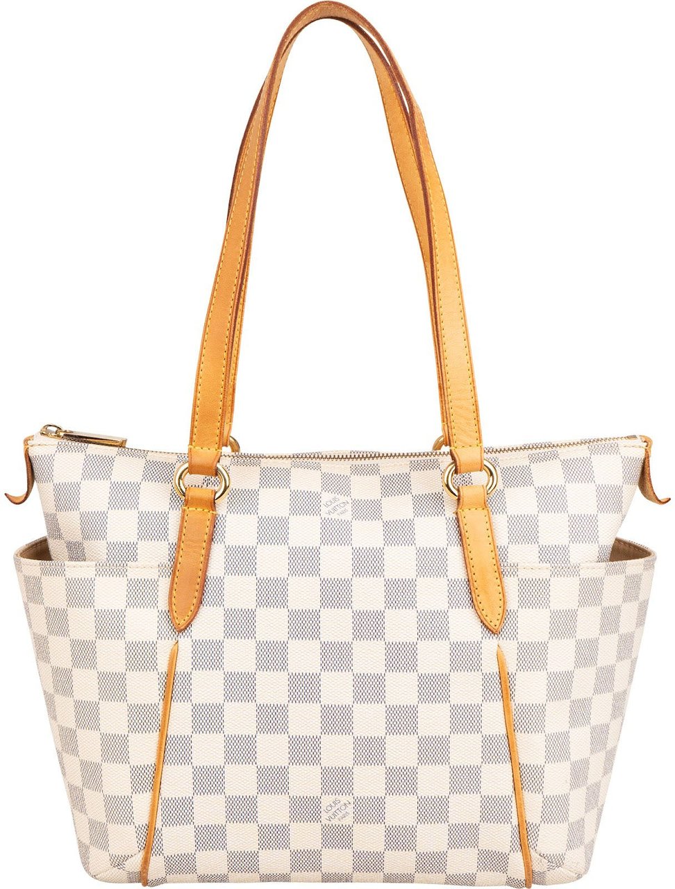 Louis Vuitton Monogram Damier Azur Canvas Totally PM Shoulder Bag Wit