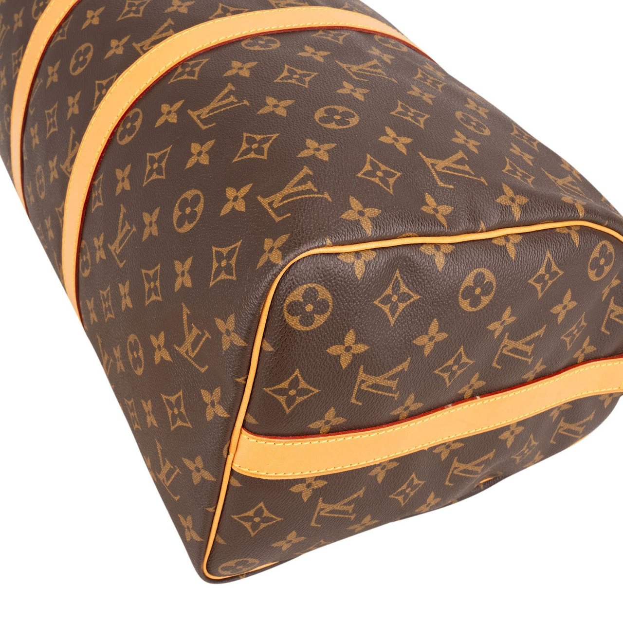 Louis Vuitton Monogram Canvas Keepall 45 Bandoulière Travel Bag Bruin