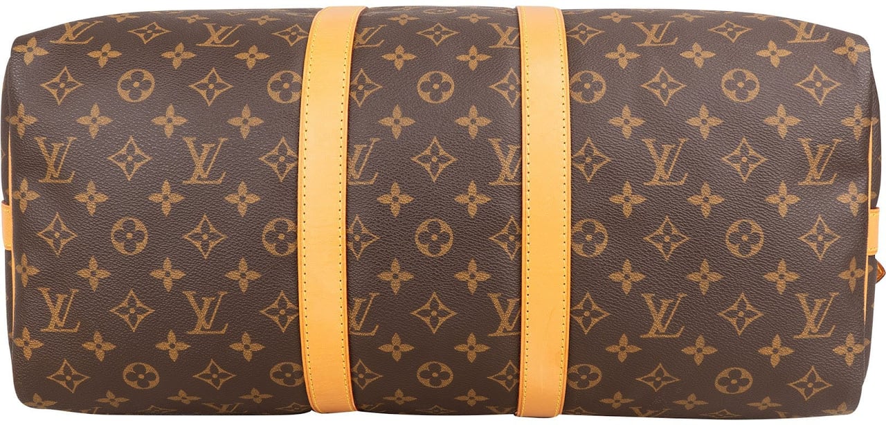 Louis Vuitton Monogram Canvas Keepall 45 Bandoulière Travel Bag Bruin