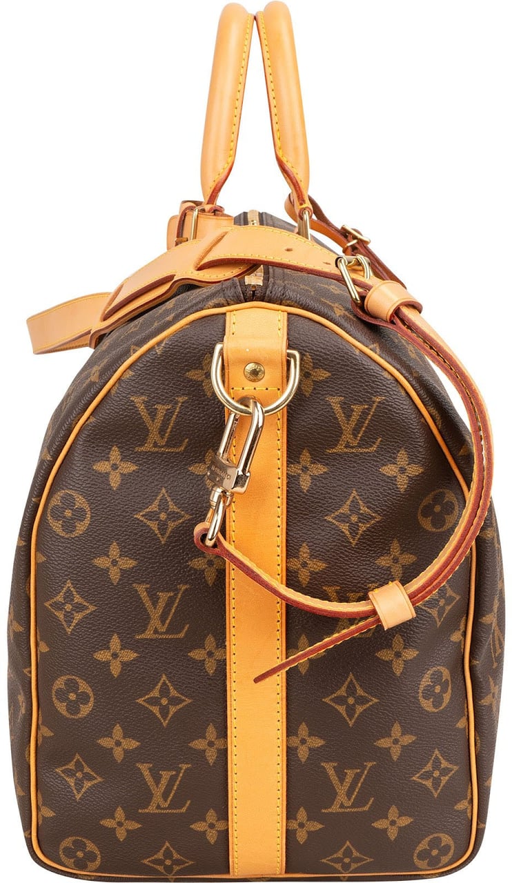Louis Vuitton Monogram Canvas Keepall 45 Bandoulière Travel Bag Bruin