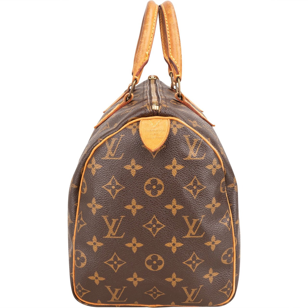 Louis Vuitton Monogram Canvas Speedy 30 Handbag Bruin