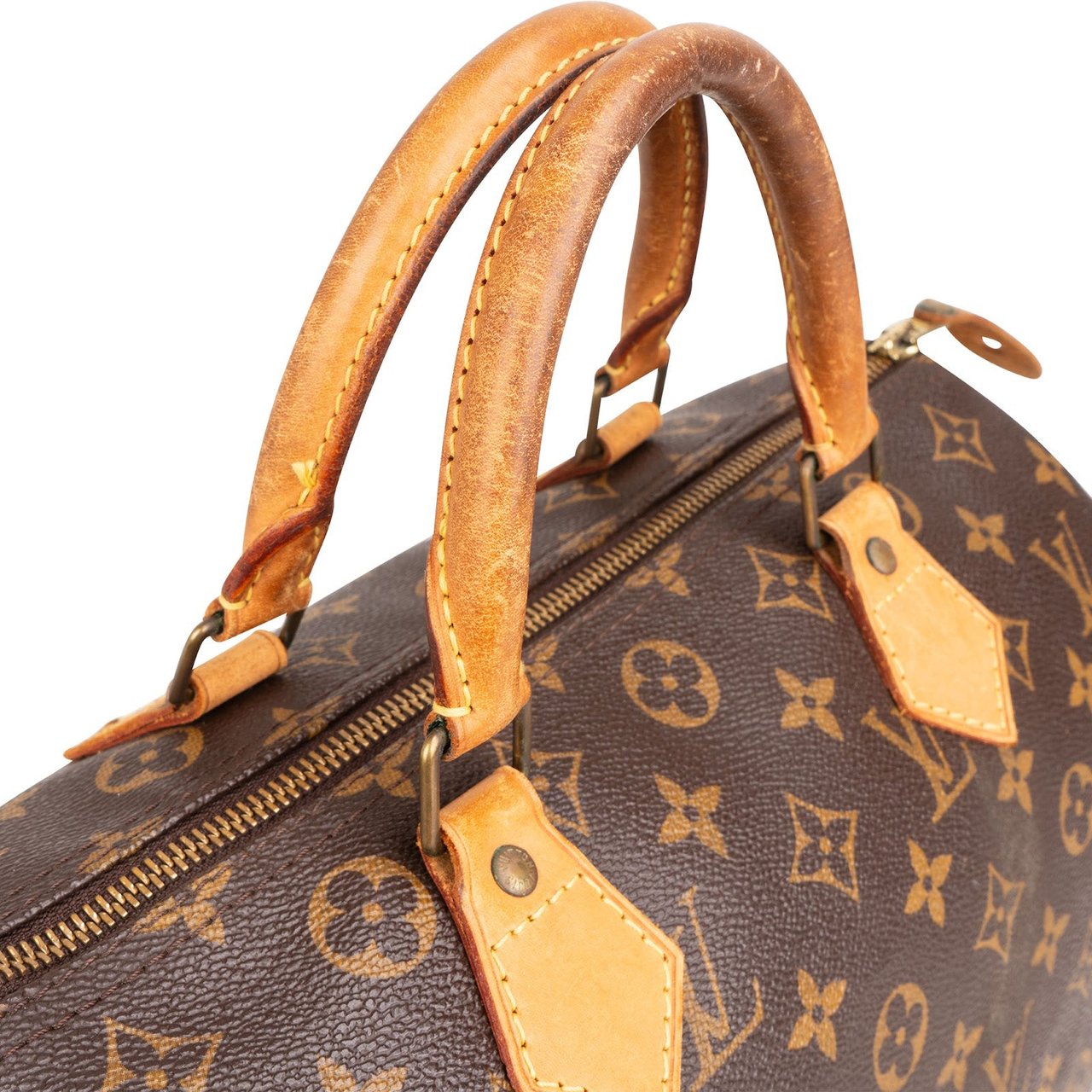 Louis Vuitton Monogram Canvas Speedy 30 Handbag Bruin