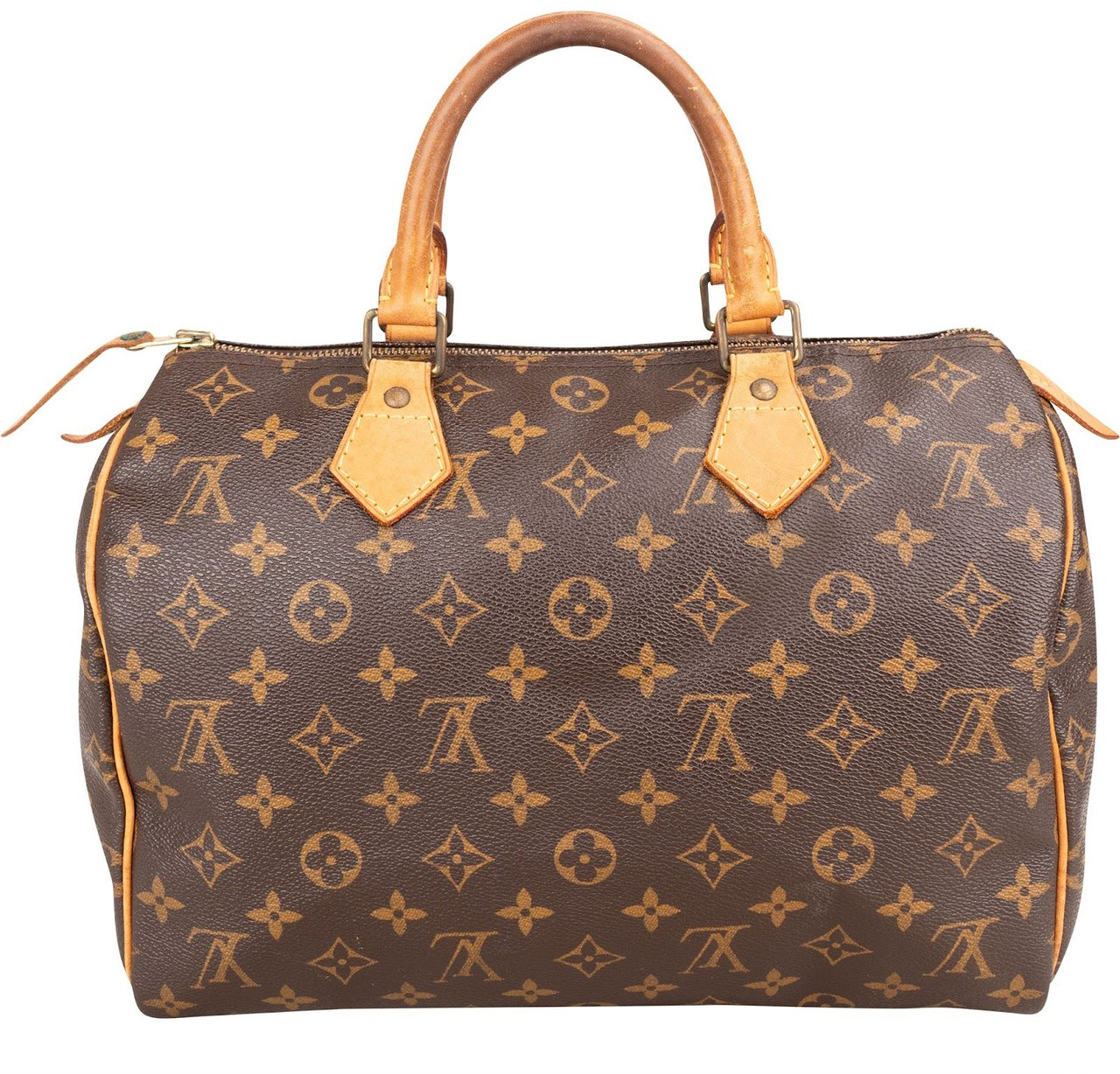 Louis Vuitton Monogram Canvas Speedy 30 Handbag Bruin