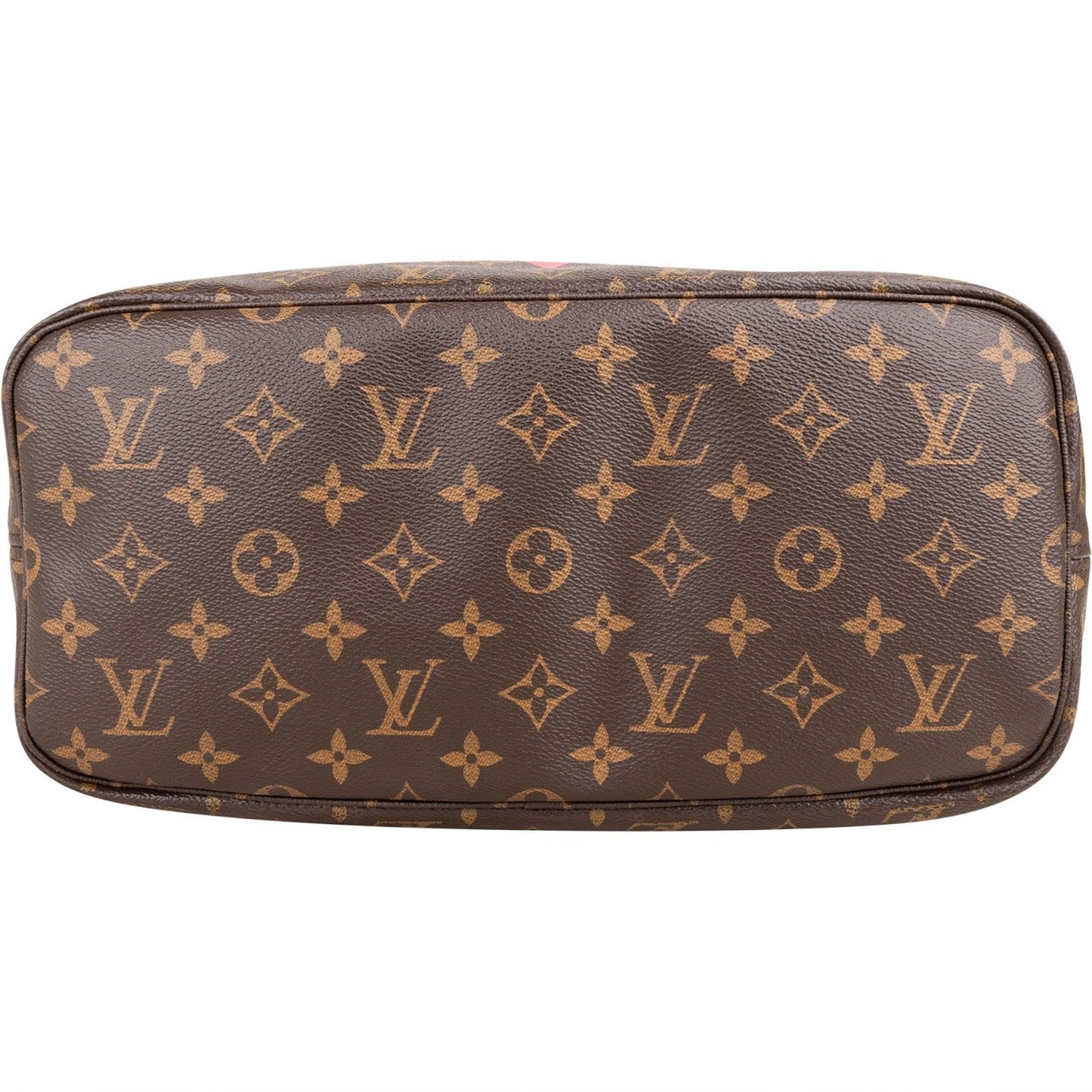 Louis Vuitton Monogram Canvas V Grenade Fuchsia Neverfull MM Shoulder Bag Bruin