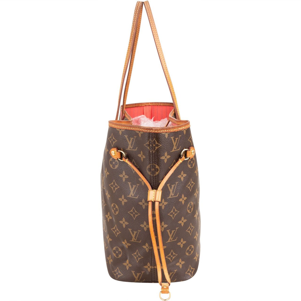 Louis Vuitton Monogram Canvas V Grenade Fuchsia Neverfull MM Shoulder Bag Bruin