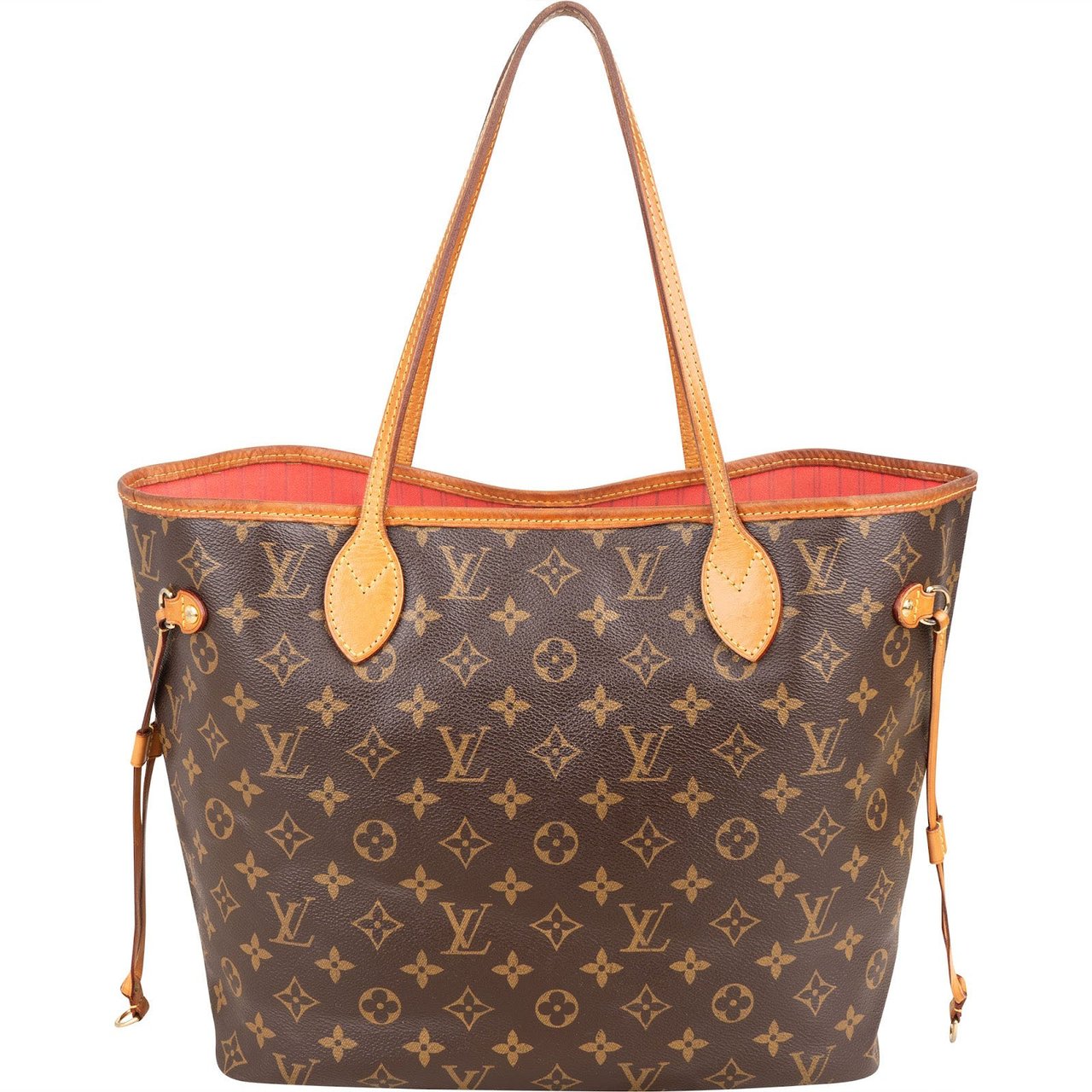 Louis Vuitton Monogram Canvas V Grenade Fuchsia Neverfull MM Shoulder Bag Bruin