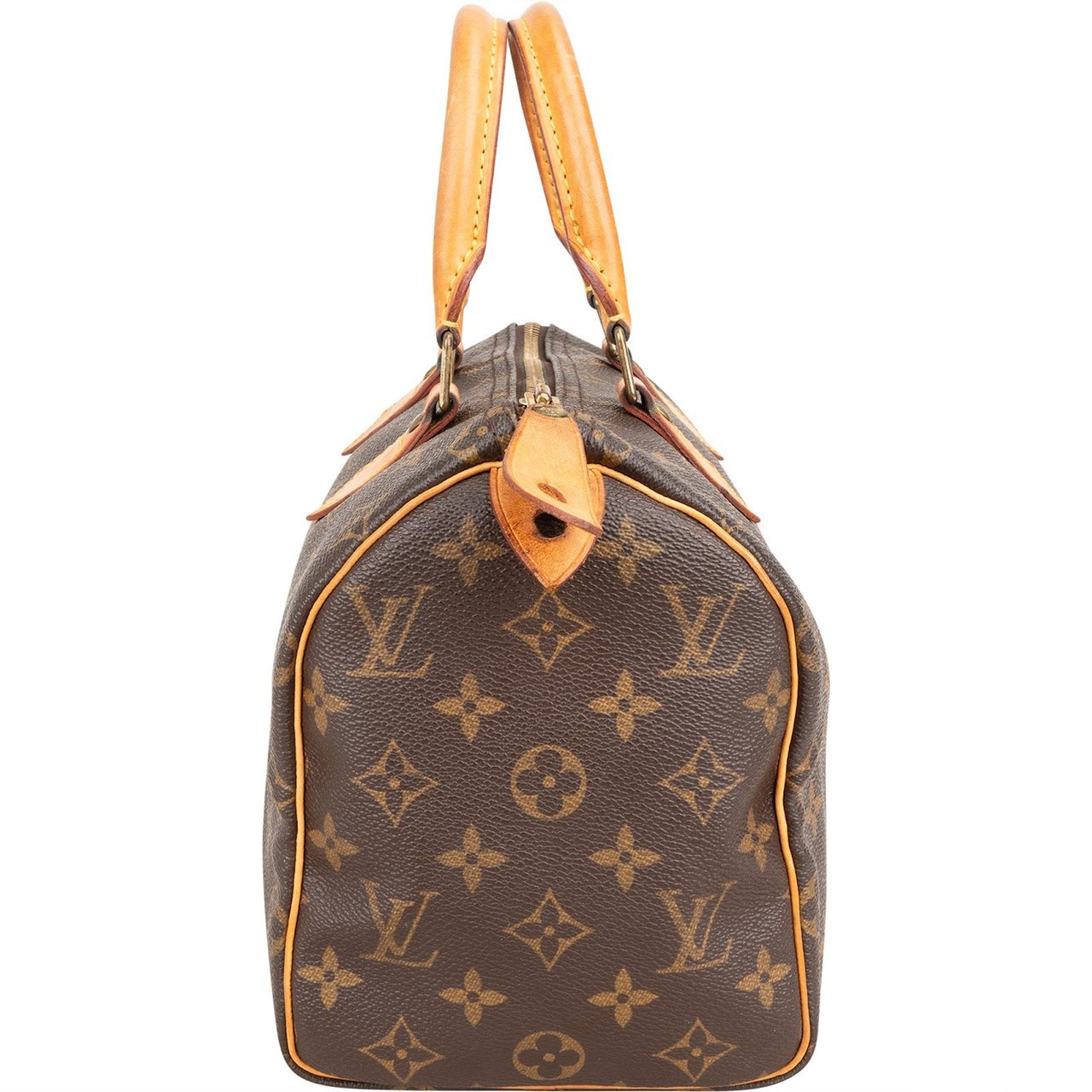Louis Vuitton Monogram Canvas Speedy 25 Handbag Bruin