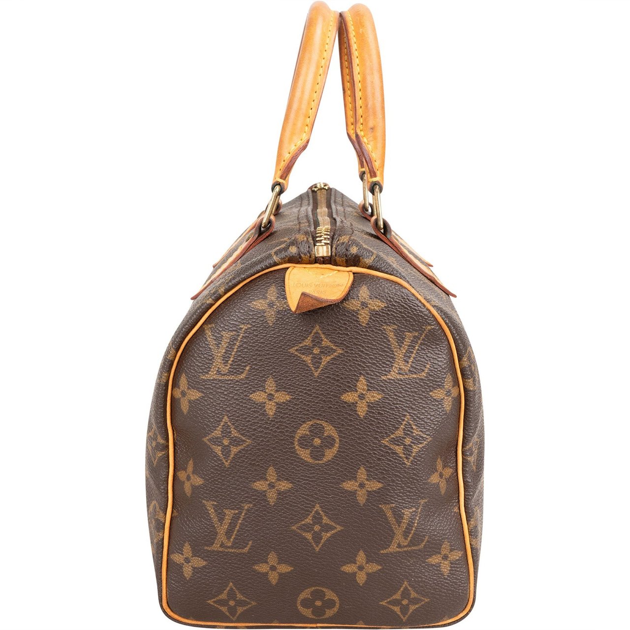 Louis Vuitton Monogram Canvas Speedy 25 Handbag Bruin