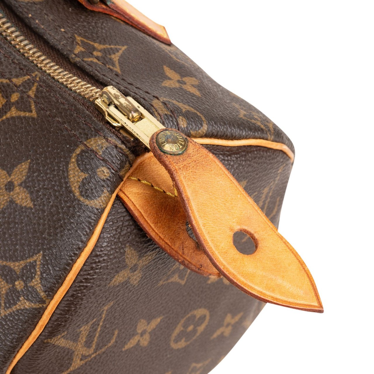 Louis Vuitton Monogram Canvas Speedy 25 Handbag Bruin