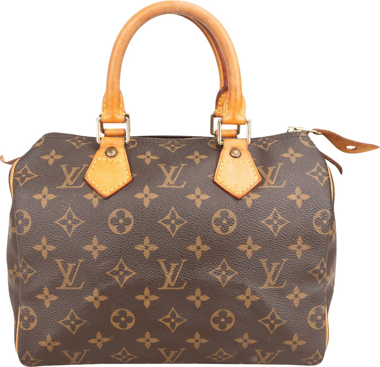 Louis Vuitton Monogram Canvas Speedy 25 Handbag Bruin
