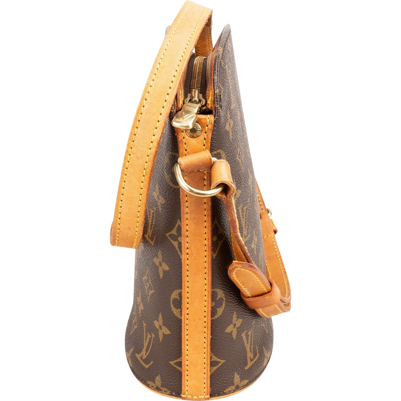 Louis Vuitton Monogram Canvas Drouot Crossbody Bag Bruin
