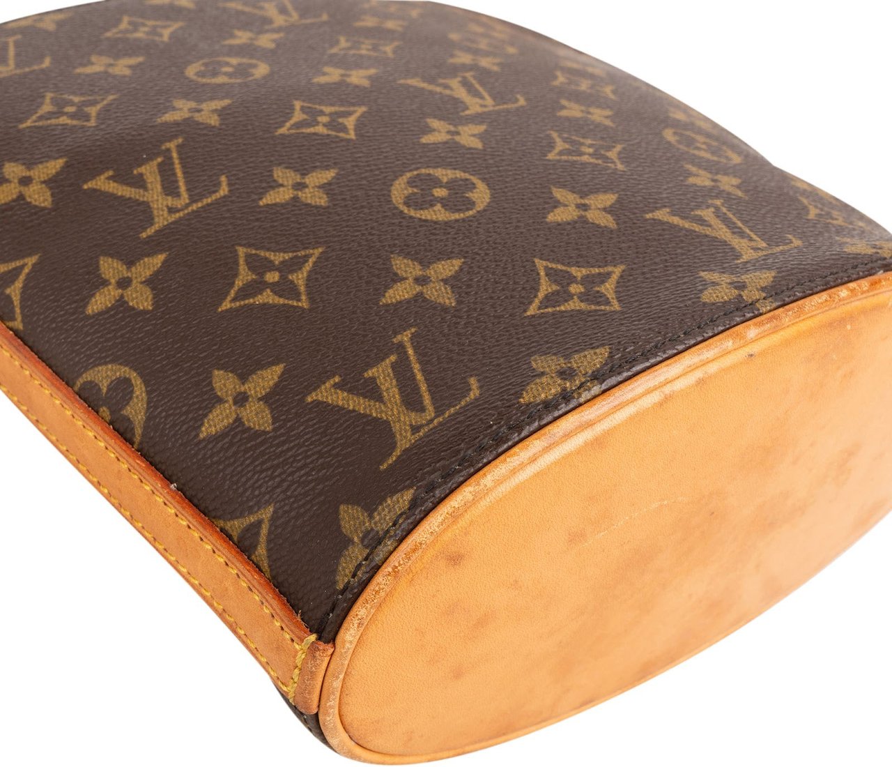 Louis Vuitton Monogram Canvas Drouot Crossbody Bag Bruin