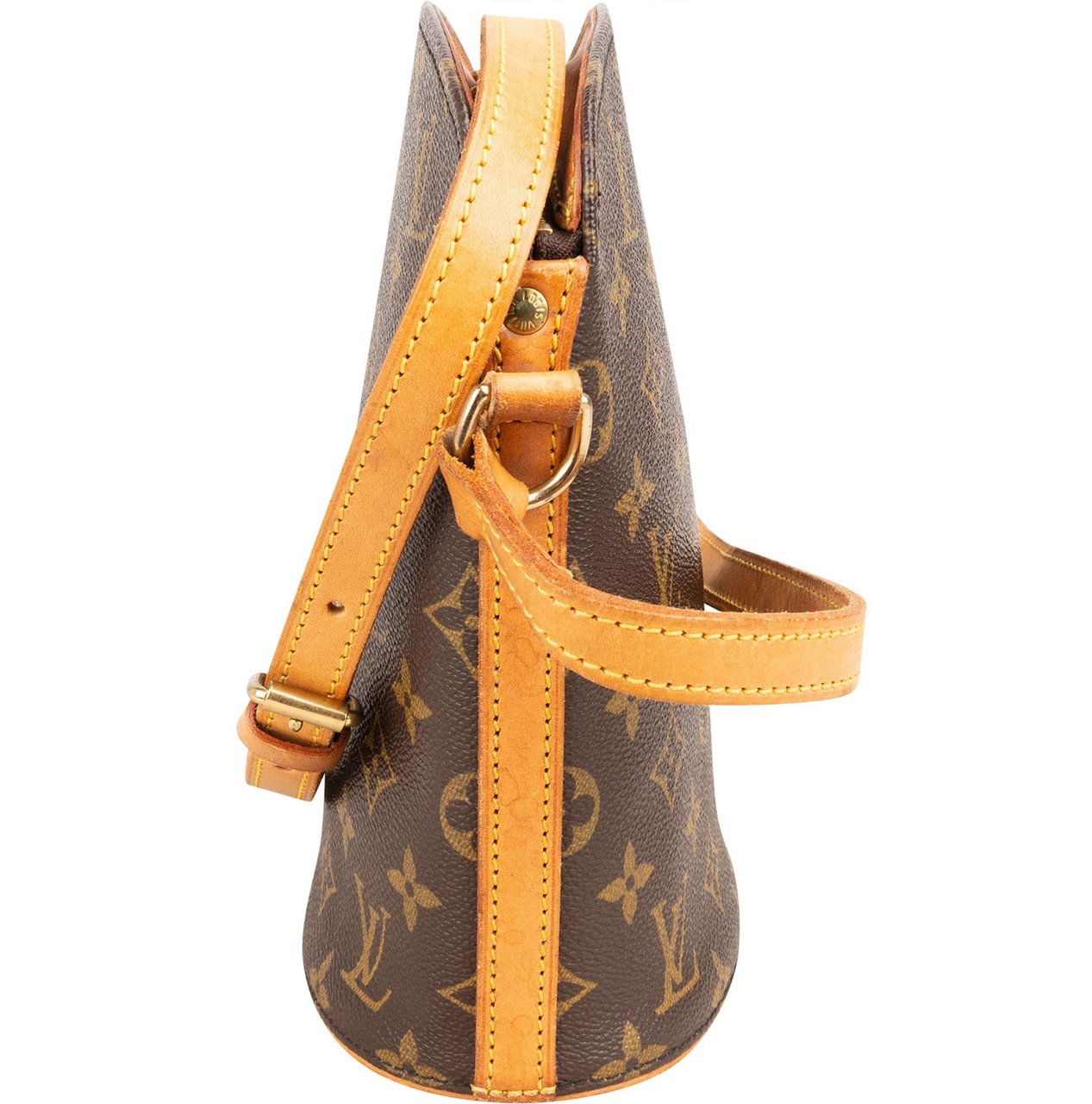 Louis Vuitton Monogram Canvas Drouot Crossbody Bag Bruin