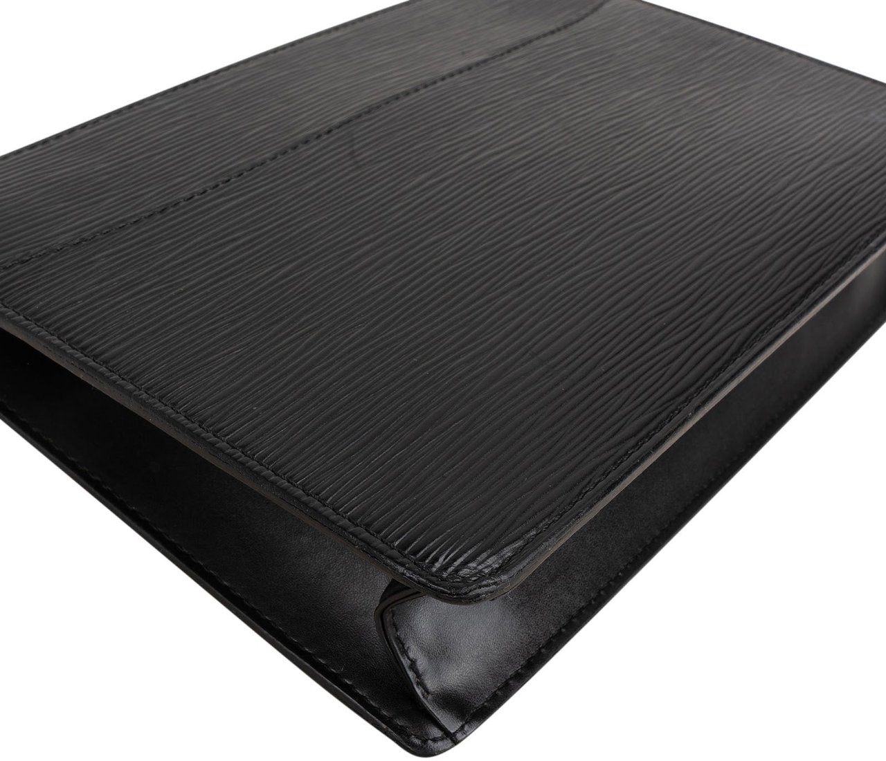 Louis Vuitton Noir Epi Leather Pochette Homme Clutch Zwart