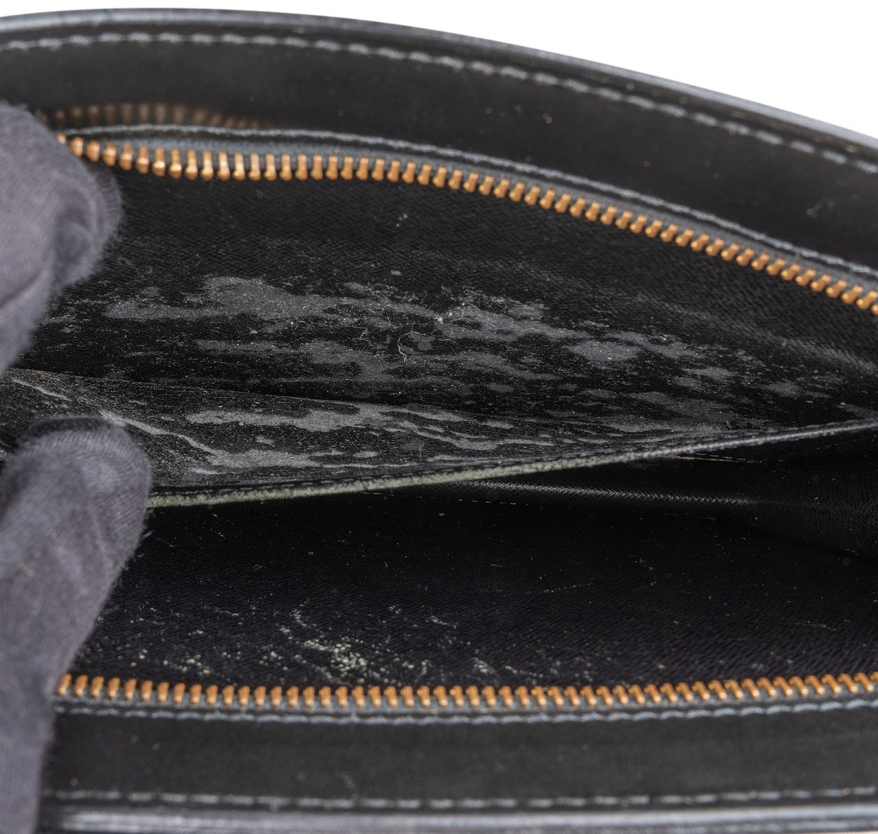 Louis Vuitton Noir Epi Leather Pochette Homme Clutch Zwart
