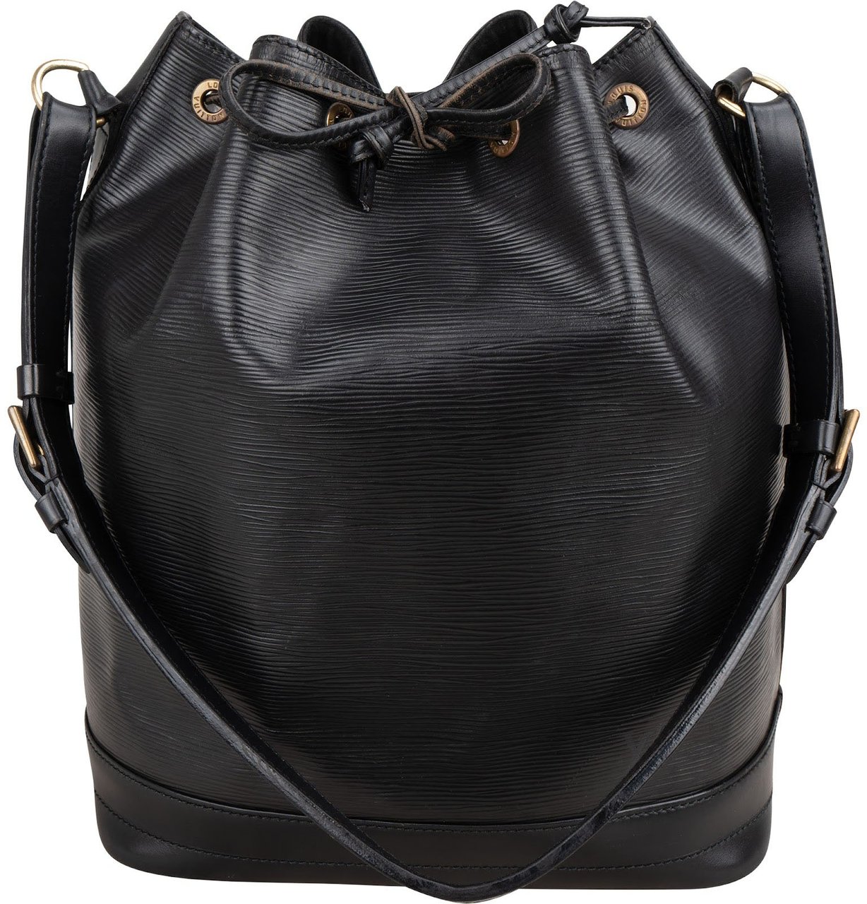 Louis Vuitton Noir Epi Leather Sac Noé Grande Shoulder Bag Zwart