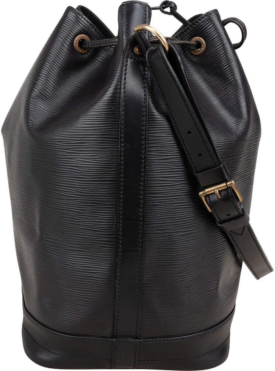 Louis Vuitton Noir Epi Leather Sac Noé Grande Shoulder Bag Zwart