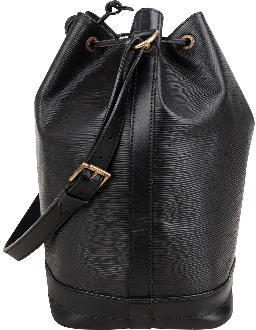 Louis Vuitton Noir Epi Leather Sac Noé Grande Shoulder Bag Zwart