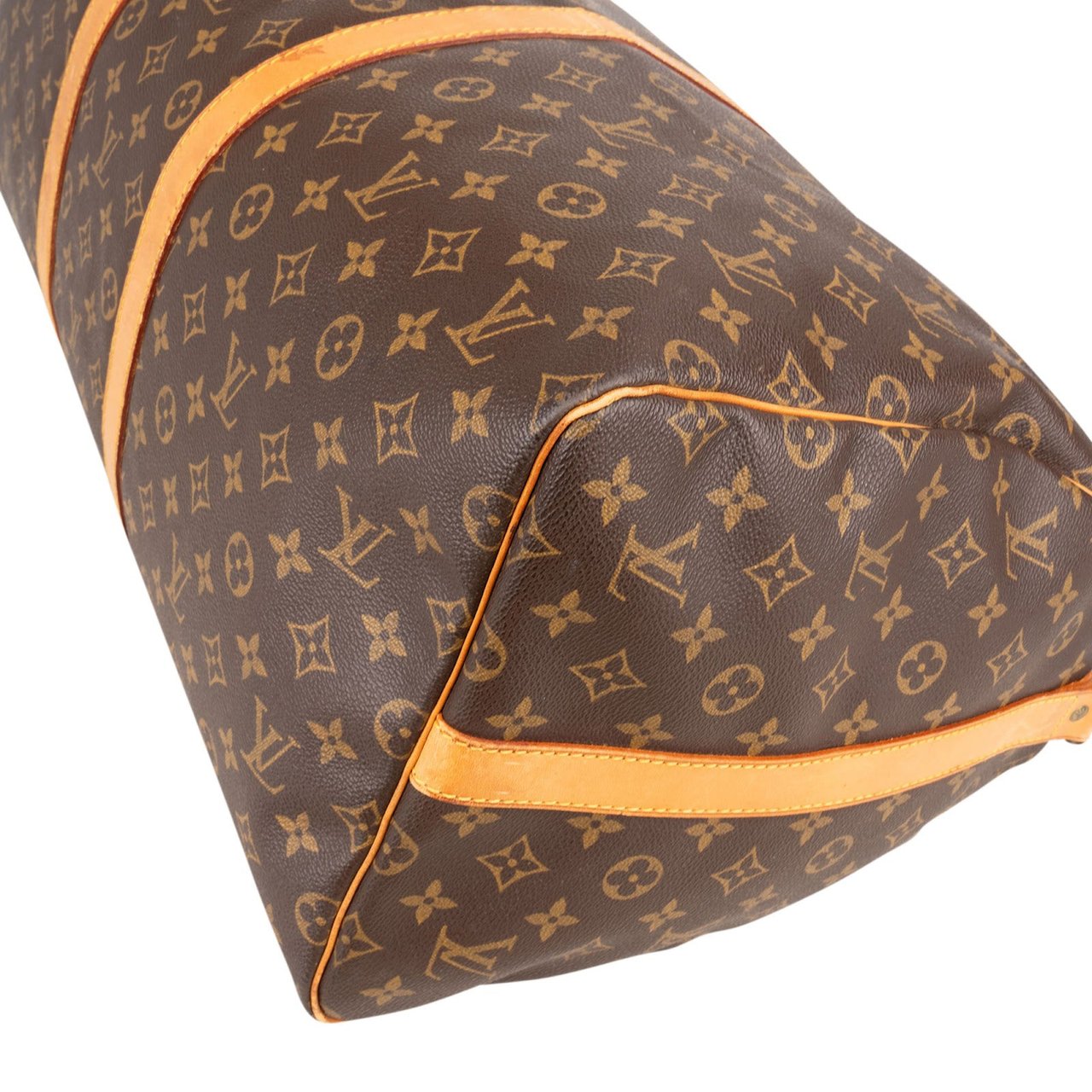 Louis Vuitton Monogram Canvas Keepall 55 Bandoulière Travel Bag Bruin