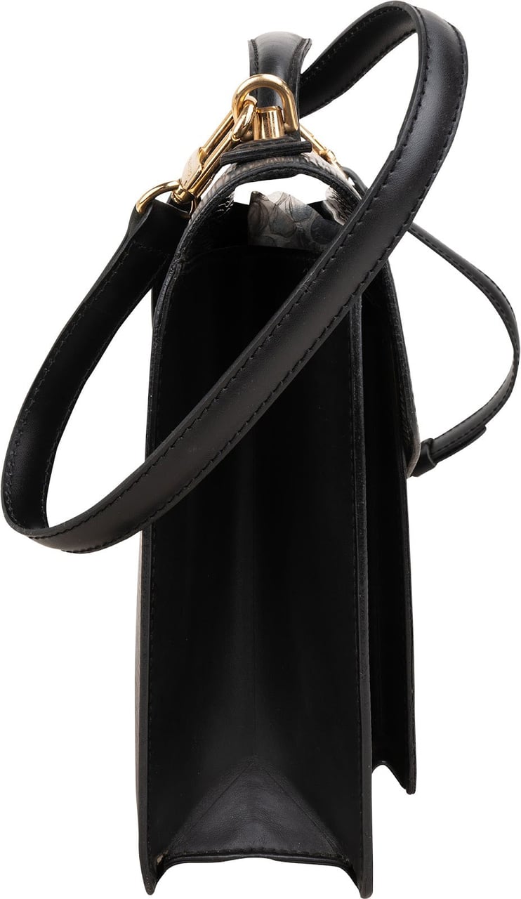 Louis Vuitton Noir Epi Leather Monceau Handbag Zwart